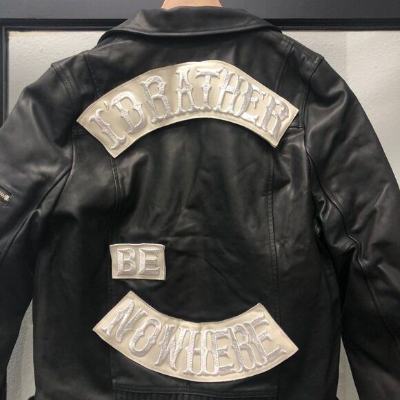 New UNIF Black Leather Jacket - Size S - Picture 6 of 6